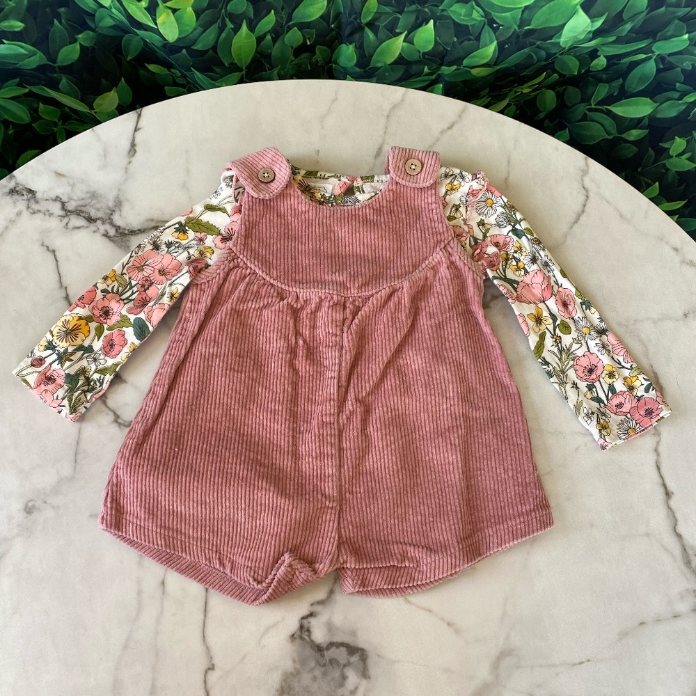 Mud Pie Corduroy Shortalls 12-18 months - Picture 2 of 6